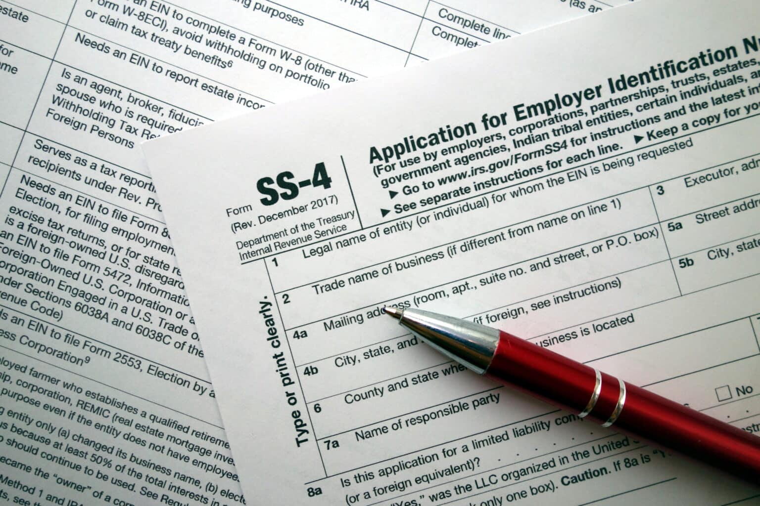Irs Ss 4 Form