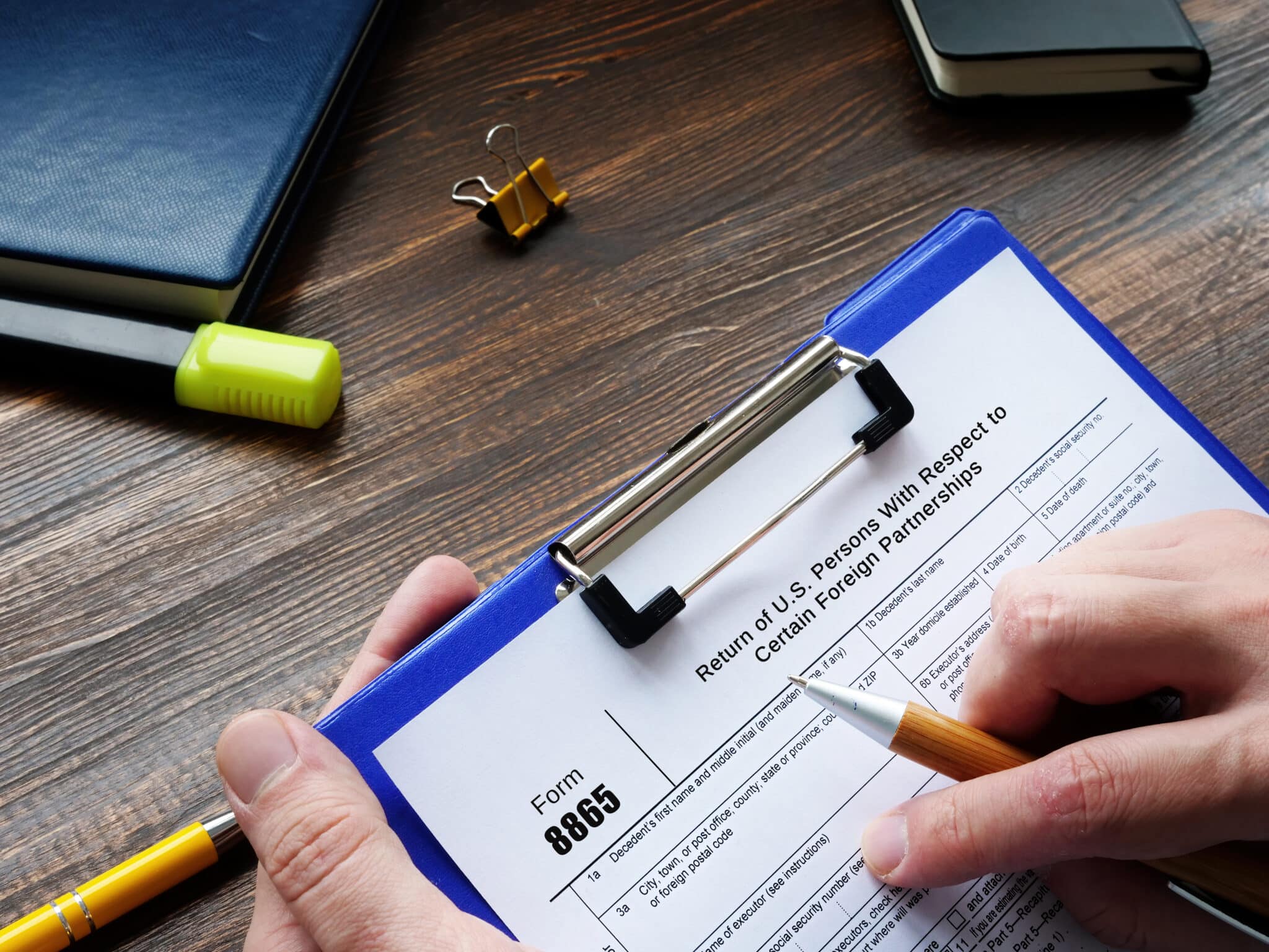 Form 8865 Return For Foreign Partnerships for Expats